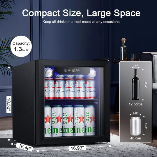 Antarctic Star 12 Bottle 48 Can Beverage Refrigerator