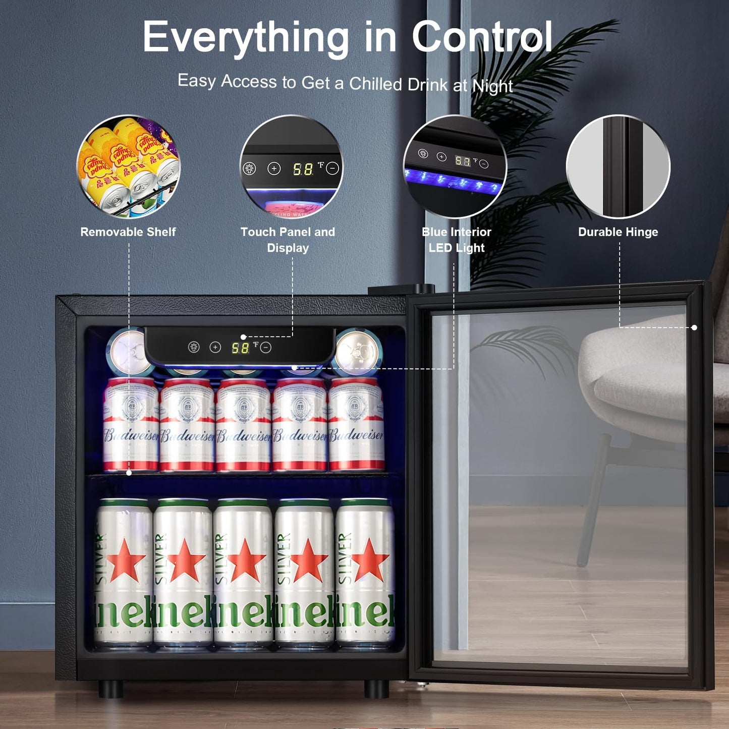 Antarctic Star 12 Bottle 48 Can Beverage Refrigerator