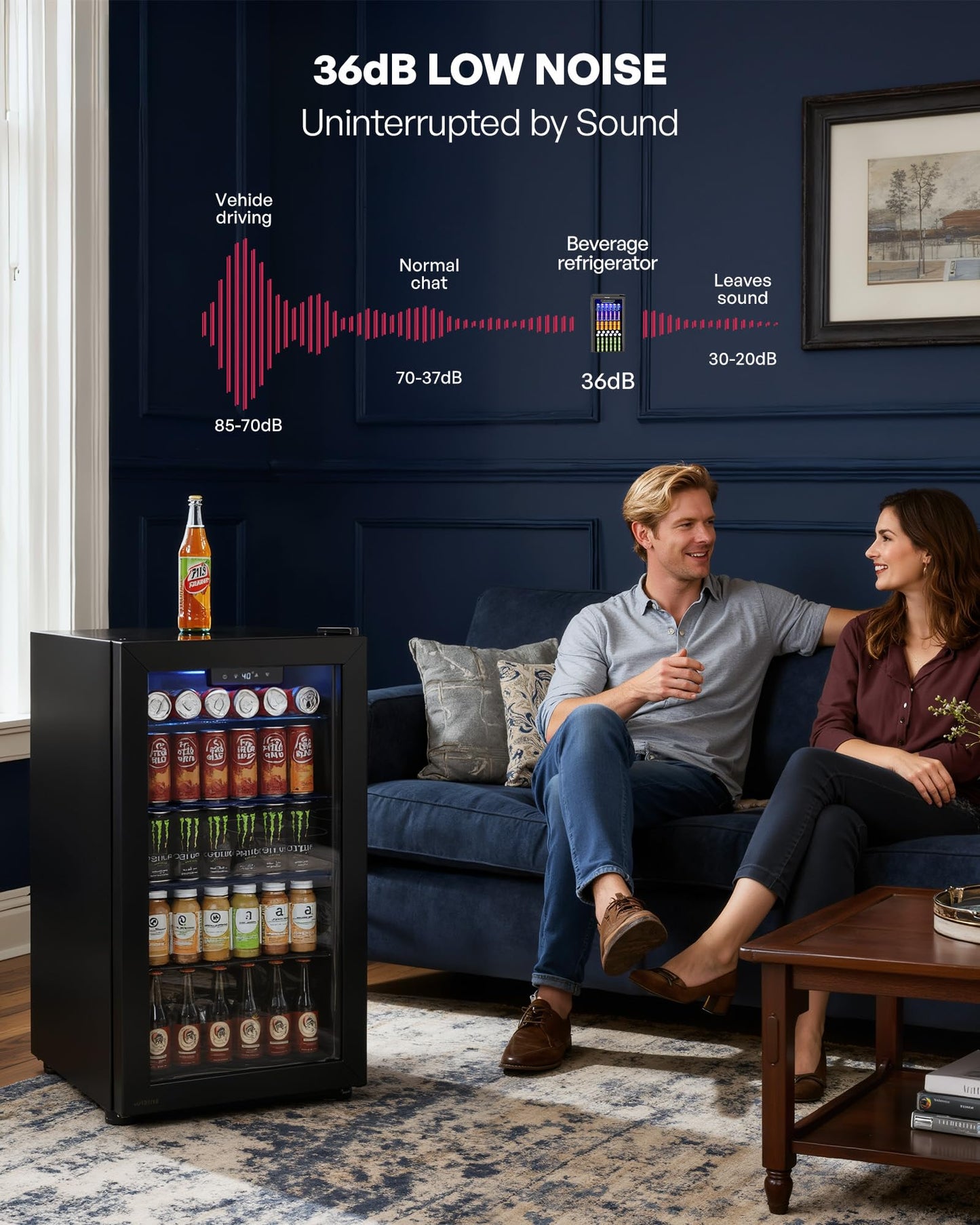 Icyglee 126 Can Beverage Cooler for Soda Beer & Wine